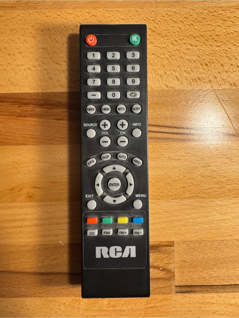 RCA original Black Remote Control - Black
